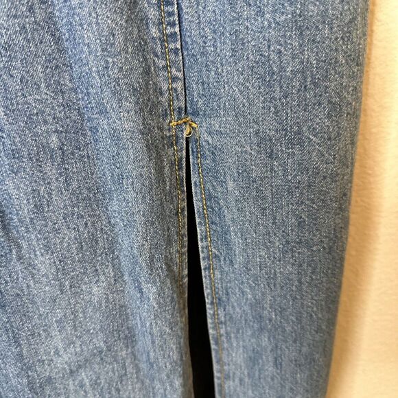 Vintage 90s Switch USA Sexy Denim Bodycon Midi Dress Size S - Picture 5 of 5
